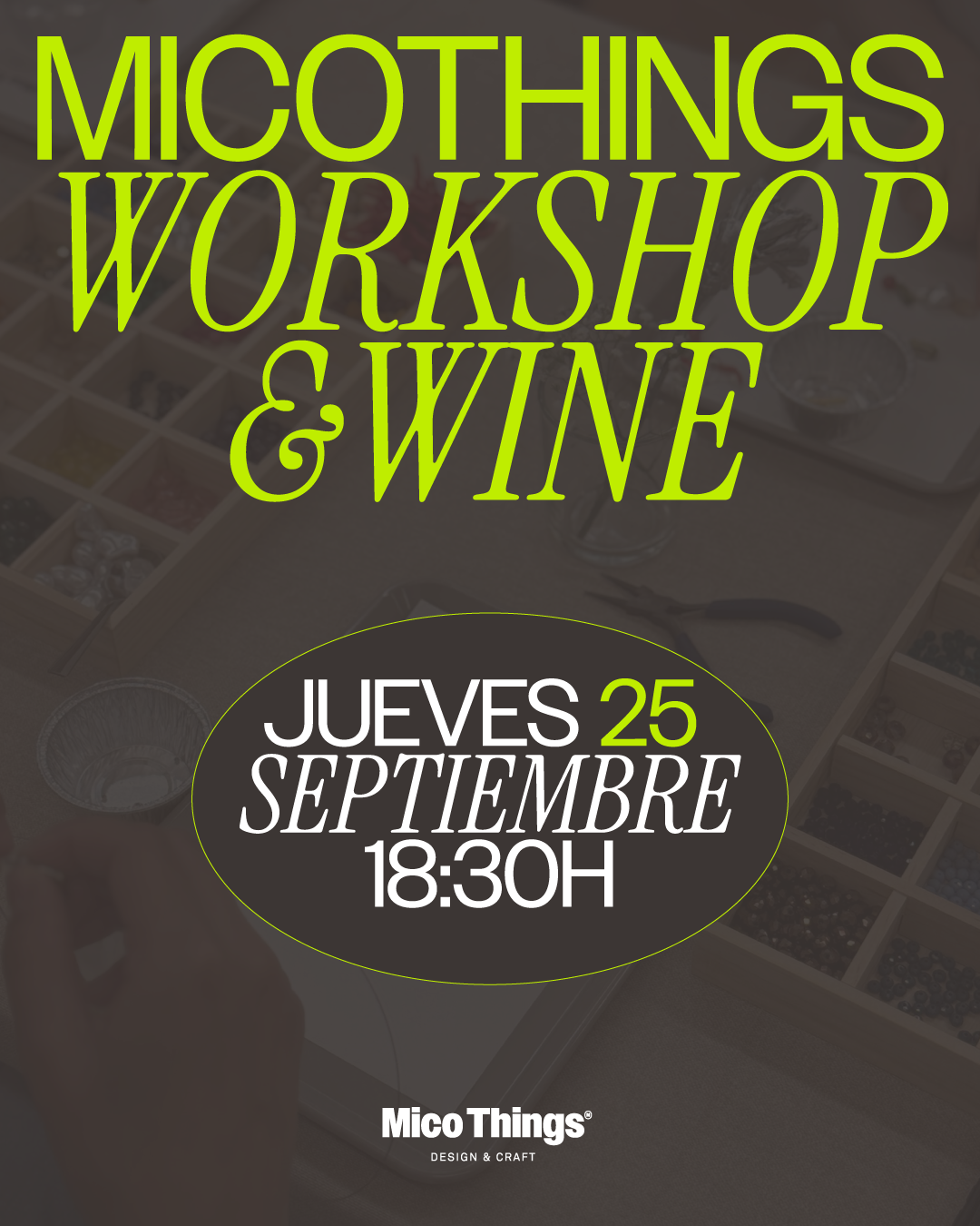 Workshop & Wine - 25 septiembre